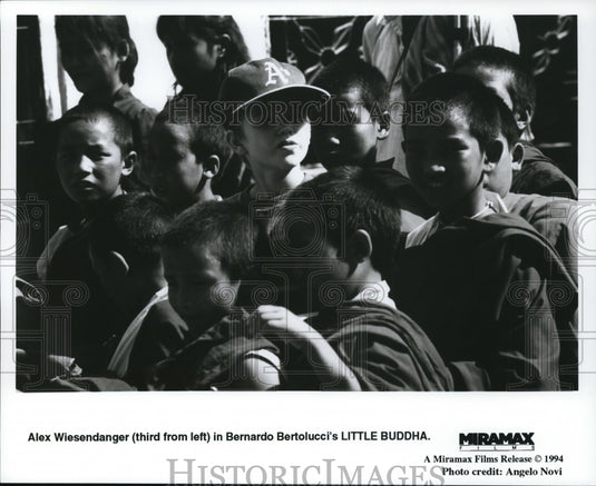 1994, Alex Wiesendanger (third from left) stars in "Little Buddha" - Historic Images
