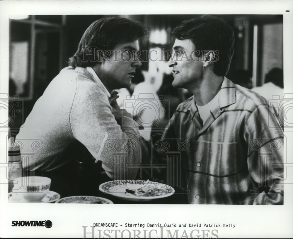 Press Photo Dennis Quaid and David Patrick Kelly in Dreamscape. - cvp90924 - Historic Images