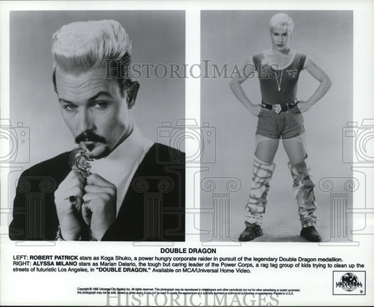 1995, Double Dragon-Robert Patrick and Alyssa Milano - cvp90932 - Historic Images