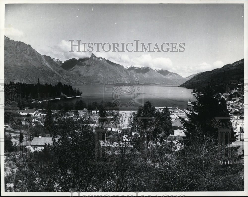 1980, View of Queenstown, Otago, New Zealand. - cvp91081 - Historic Images