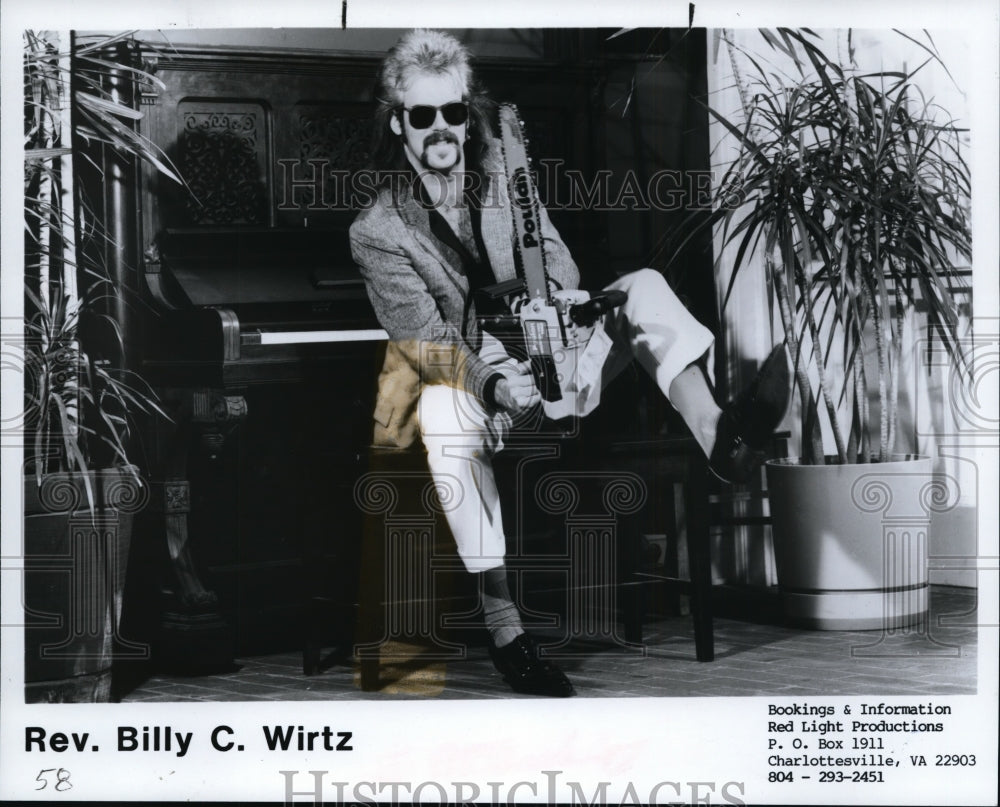 1987 Press Photo Rev. Billy C. Wirtz - cvp91188 - Historic Images