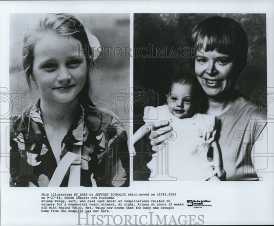 1988, Arlena Twigg who died of a congenital heart condition. - Historic Images