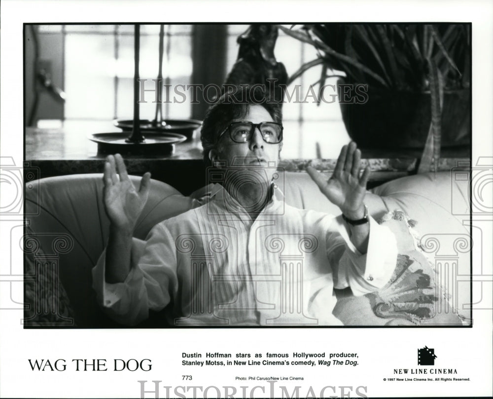 Press Photo Dustin Hoffman-Wag The Dog movie - cvp91428-Historic Images