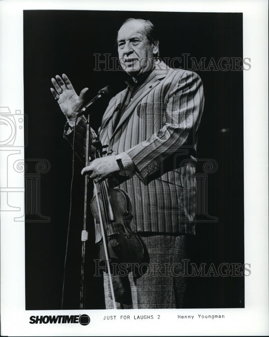 Press Photo Comedian Henny Youngman in Just for Laughs 2. - cvp91660 - Historic Images