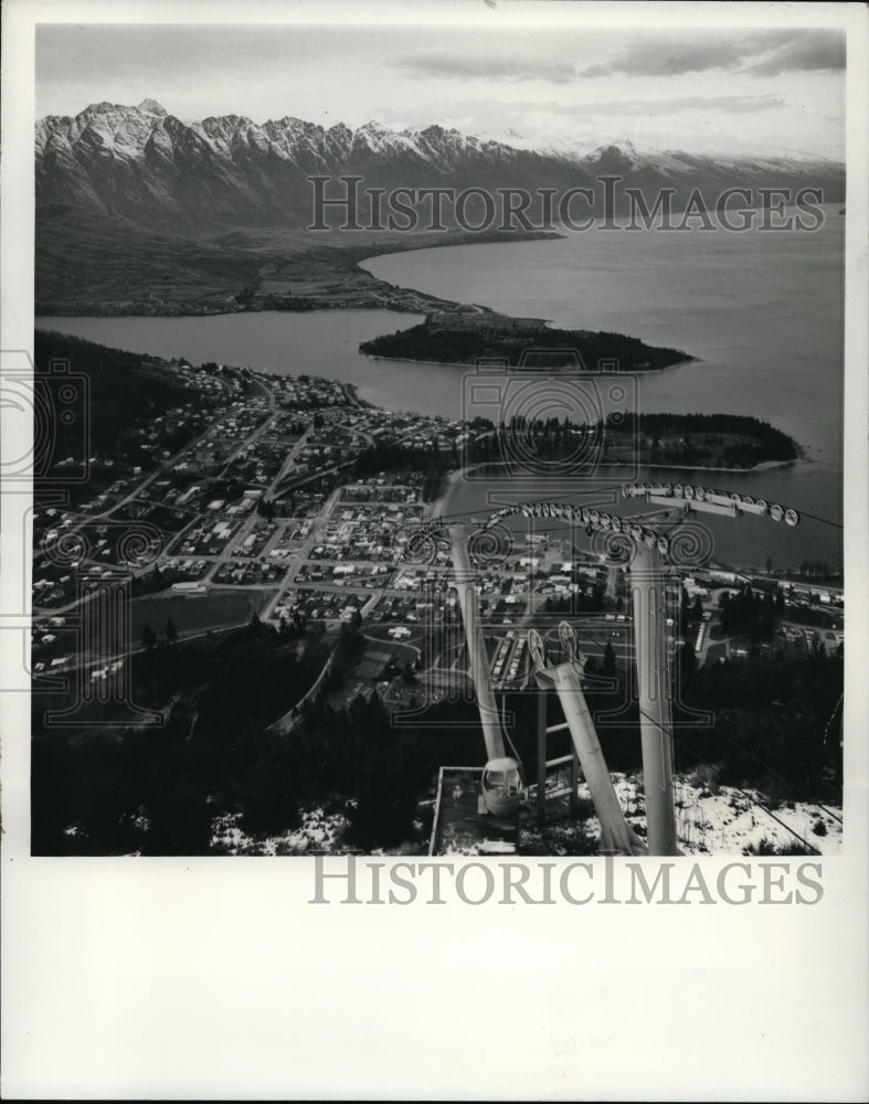 1970 Press Photo View of the mountains of New zealand, The Remarkables. - Historic Images