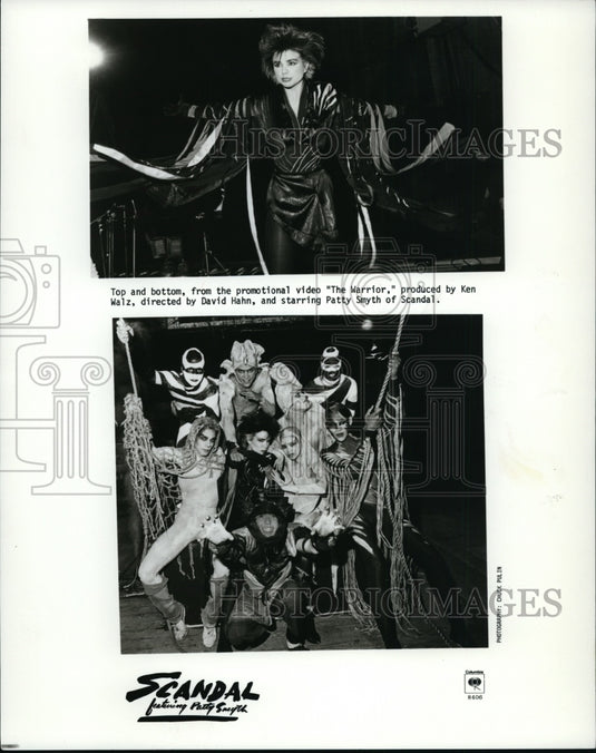 Press Photo Patty Smyth of the band Scandal in a promotional video - cvp92294- Historic Images