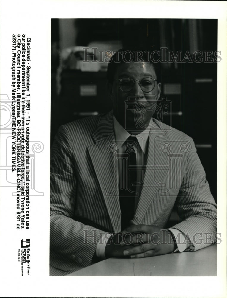 1991, Tyron Yates-City Council member - cvp92371 - Historic Images