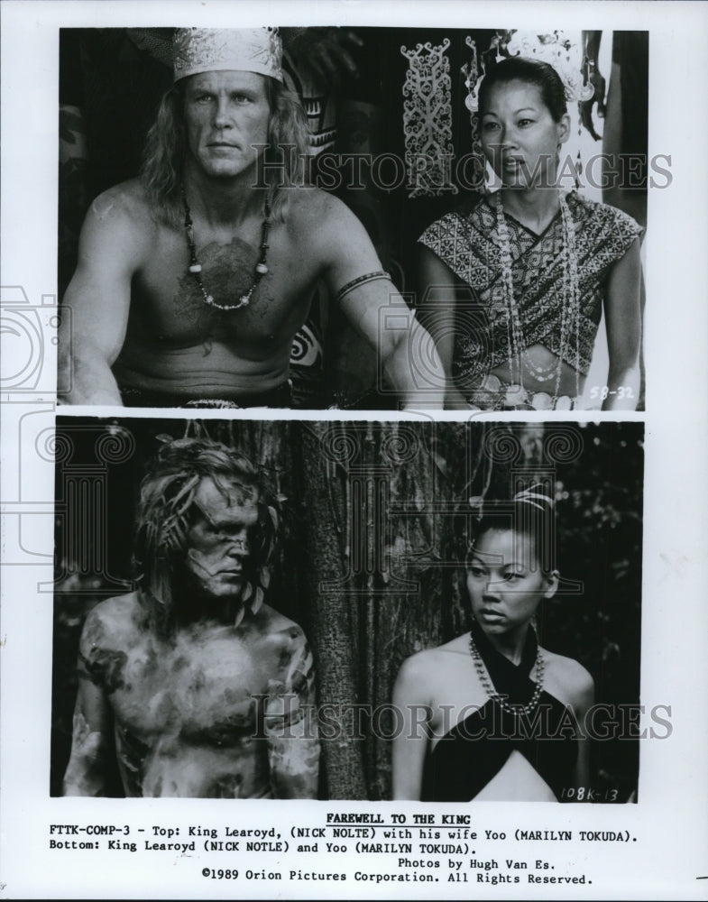 Press Photo Farewell to the King-Nick Nolte and Marilyn Tokuda - cvp92545 - Historic Images