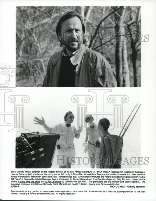 1994, Mikael Salomon, Director, On Set Of A Far Away Place. - Historic Images