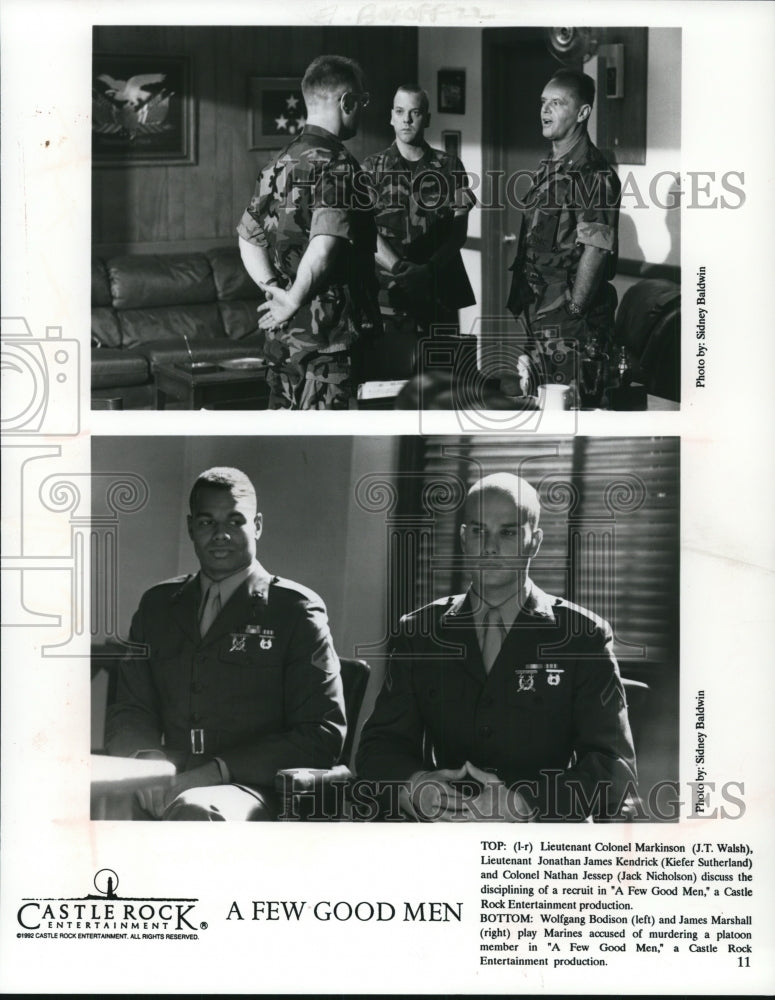 1993, A Few Good Men-JT Walsh, Kiefer Sutherland, Jack Nicholson - Historic Images