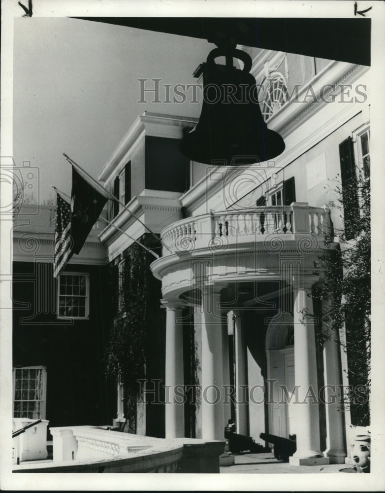 1977, Franklin Delano Roosevelt home porch in Hyde Park New York - Historic Images