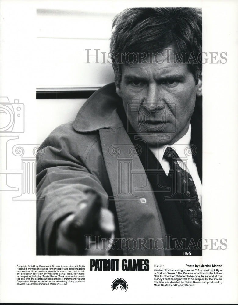 1992, Harrison Ford in Patriot Games. - cvp92797 - Historic Images