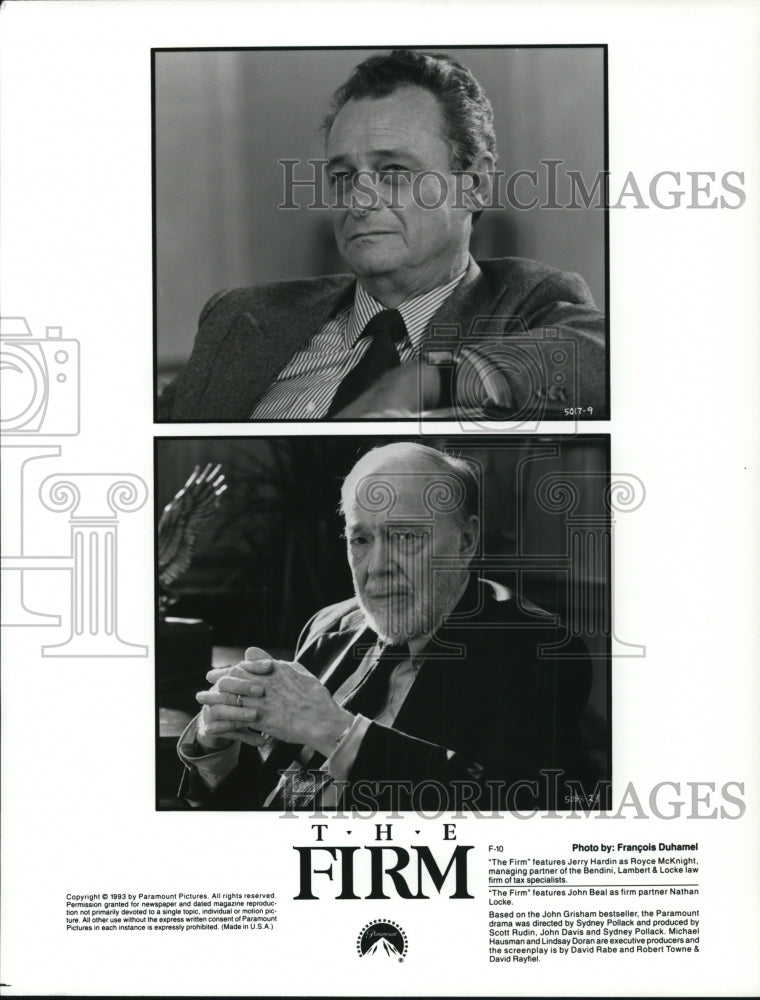 Press Photo The Firm-Jerry Hardin and John Beal - cvp93025 - Historic Images