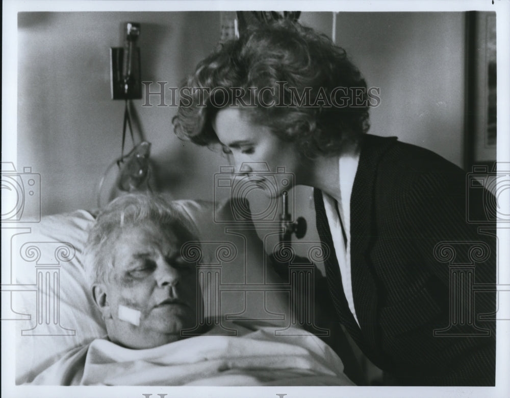 1988, Jessica Lange and Charles Durning in Far North. - cvp93227 - Historic Images