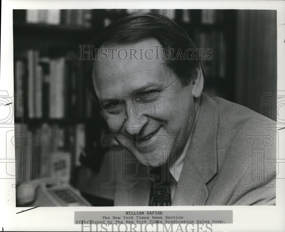 1989 Press Photo William Safire - cvp93364 - Historic Images