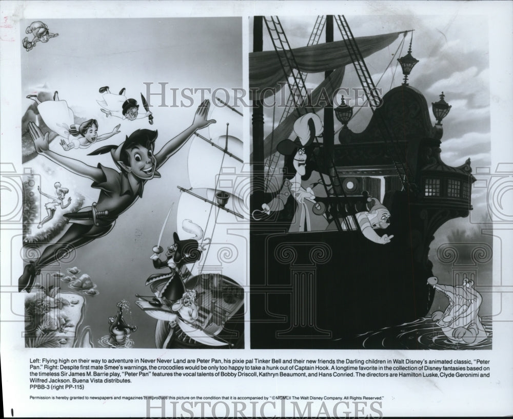 1991 Press Photo Walt Disney&#39;s Peter Pan - cvp93425 - Historic Images