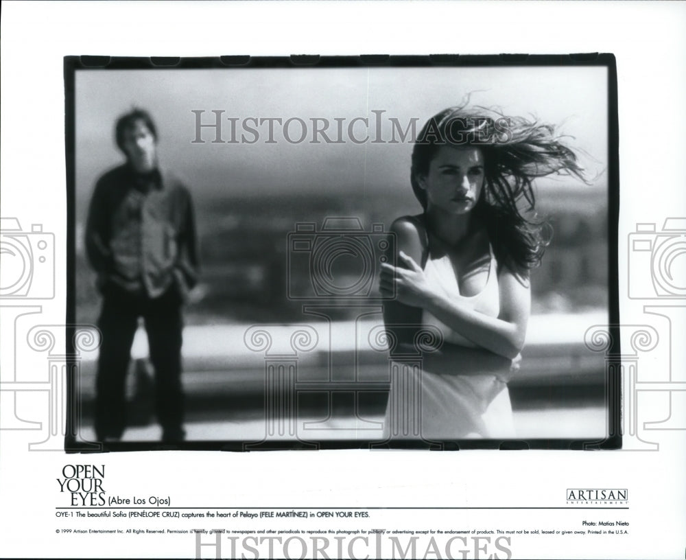 1999 Press Photo Penelope Cruz and Fele Martinez-Open Your Eyes - cvp93476 - Historic Images