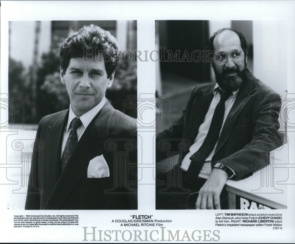 1985, Tim Matheson, Chevy Chase, Richard Libertini-Fletch - cvp93521 - Historic Images