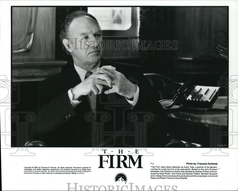 Press Photo The Firm stars Gene Hackman - cvp93534-Historic Images