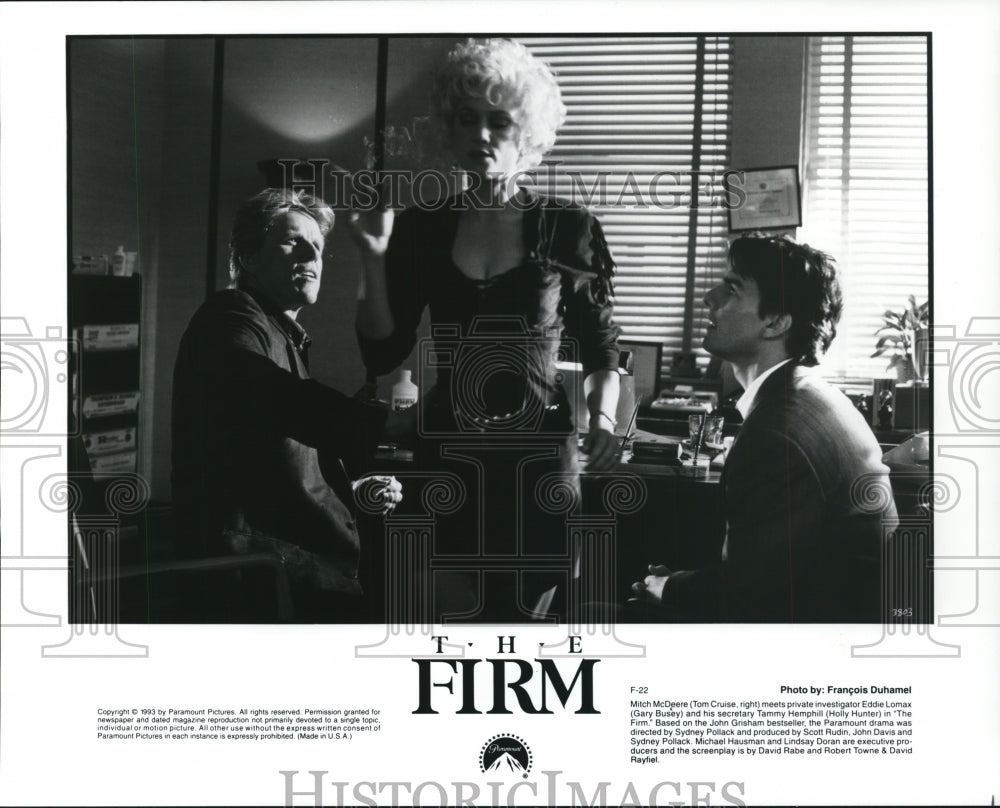 Press Photo The Firm-Tom Cruise, Gary Busey, Holly Hunter - cvp93541 - Historic Images