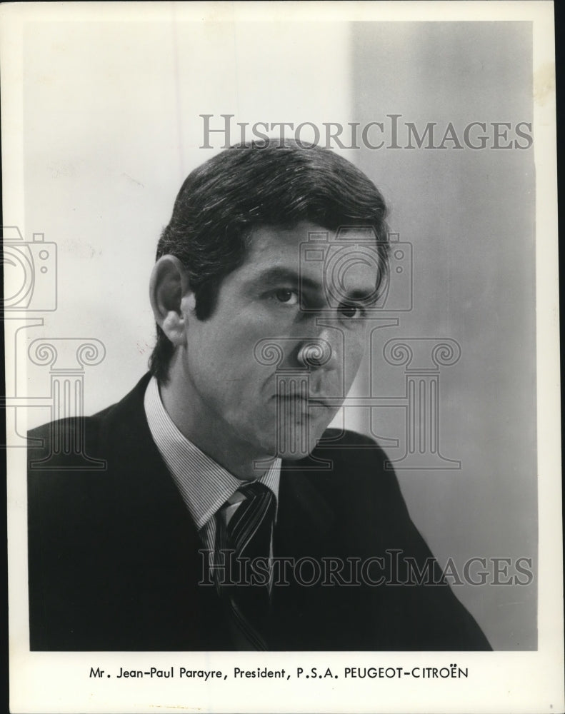 1980 Mr. Jean Paul Parayre, president, PSA Peugot, Citroen - Historic Images