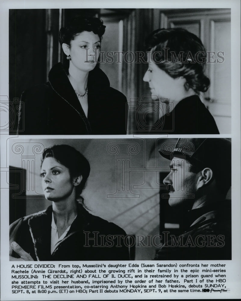 Press Photo Susan Sarandon in Mussolini: The Decline and Fall of Il Duce.-Historic Images