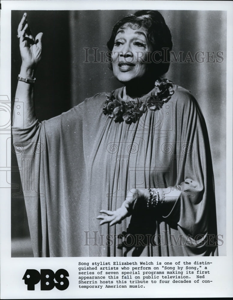 Press Photo Song stylist Elizabeth Welch - cvp94082 - Historic Images