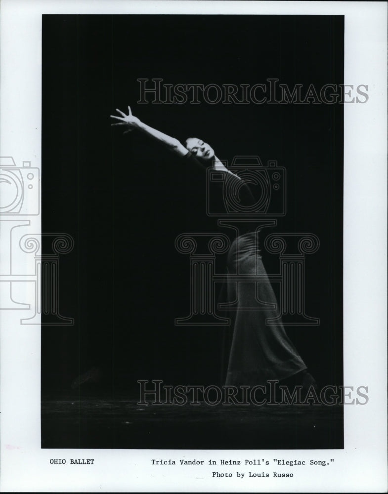 Press Photo Tricia Vandor in Heinz Poll&#39;s Elegiac Song - cvp94213 - Historic Images