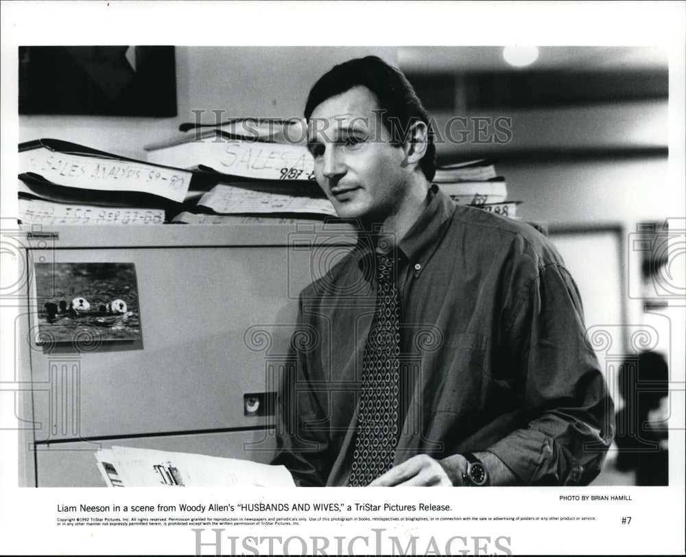 1992, Liam Neeson in Husbands and Wives. - cvp94346 - Historic Images