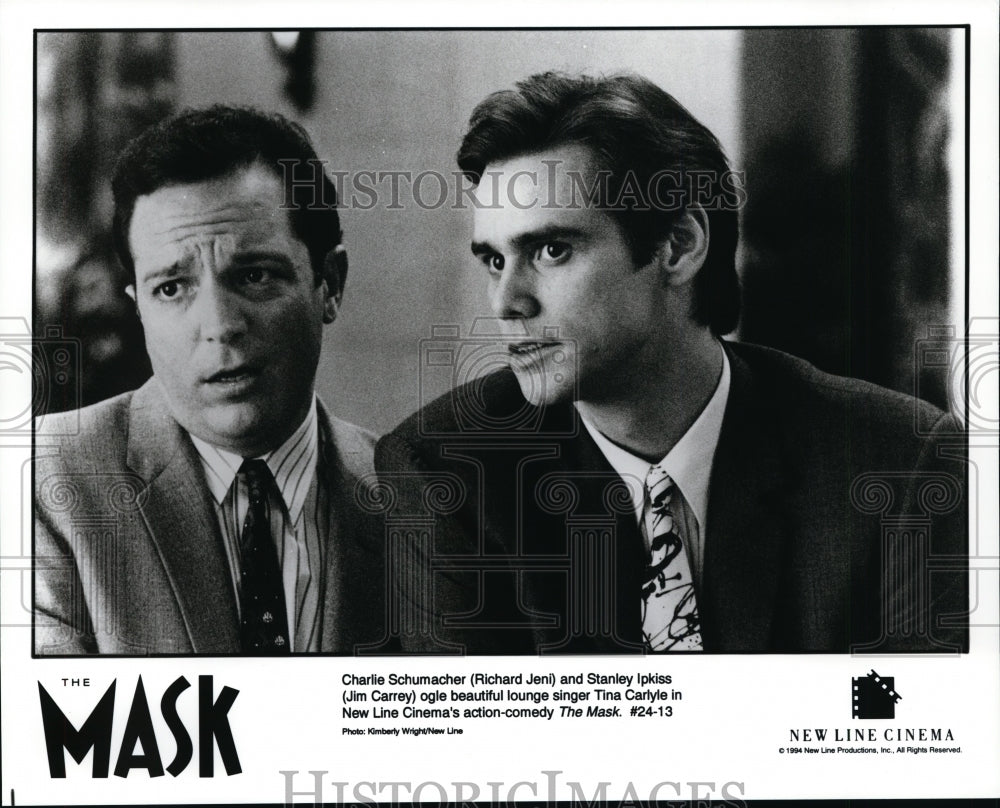 1994, Richard Jeni and Jim Carrey in The Mask. - cvp94364 - Historic Images