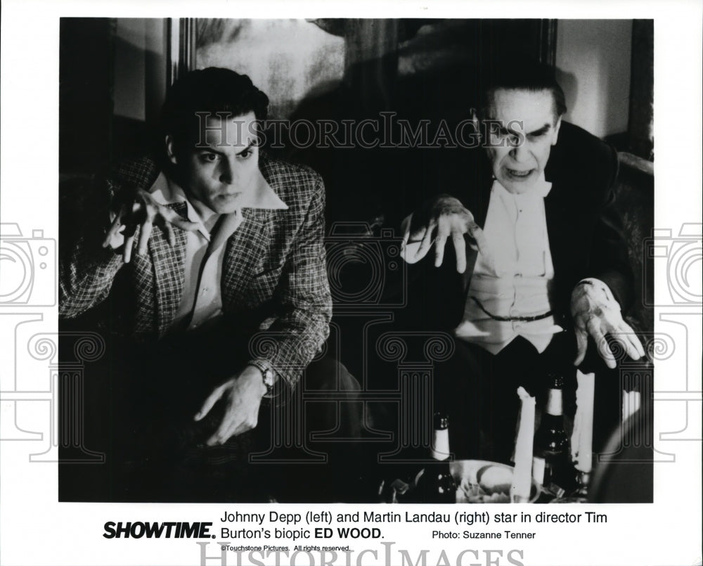 Press Photo Johnny Depp and Martin Landau in Ed Wood. - cvp94366 - Historic Images