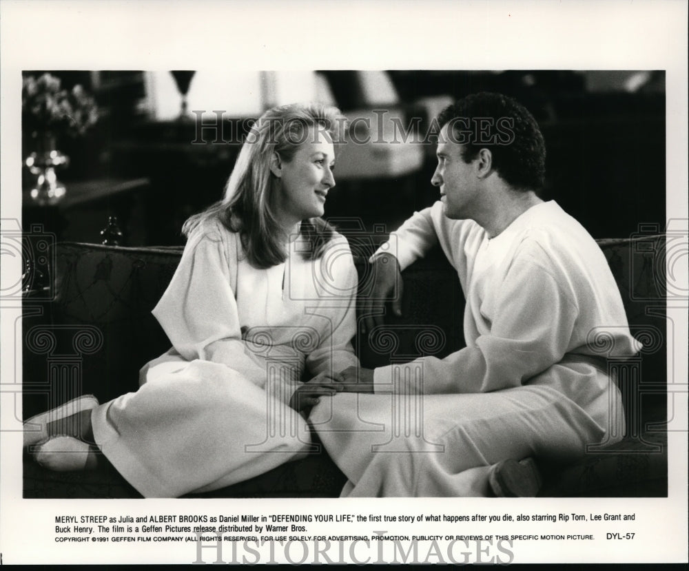 1991, Meryl Streep and Albert Brooks-Defending Your Life - cvp94403 - Historic Images