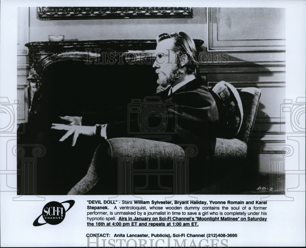 1993 Press Photo William Sylvester in Devil Doll. - cvp94466 - Historic Images