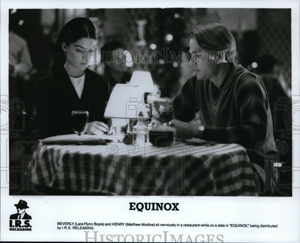 1994, Lara Flynn Boyle and Matthew Modine in Equinox. - cvp94579 - Historic Images