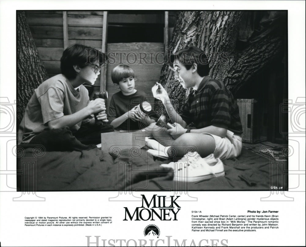 1995, Patrick Carter, Christopher, Adam LaVorgna-Milk Money movie - Historic Images