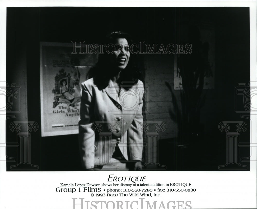 1993 Press Photo Kamala Lopez Dawson in Erotique. - cvp94677