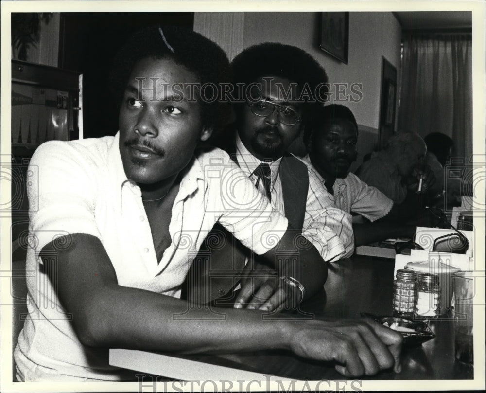 1979, Mayor Carl Officer with Artis Tally and Fire Capt. Raymond Mix - Historic Images