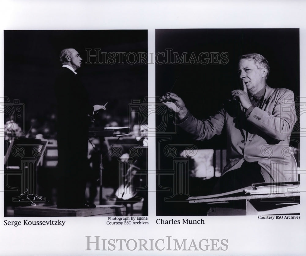 Press Photo Serge Koussevitzky and Charles Munch - cvp94773 - Historic Images