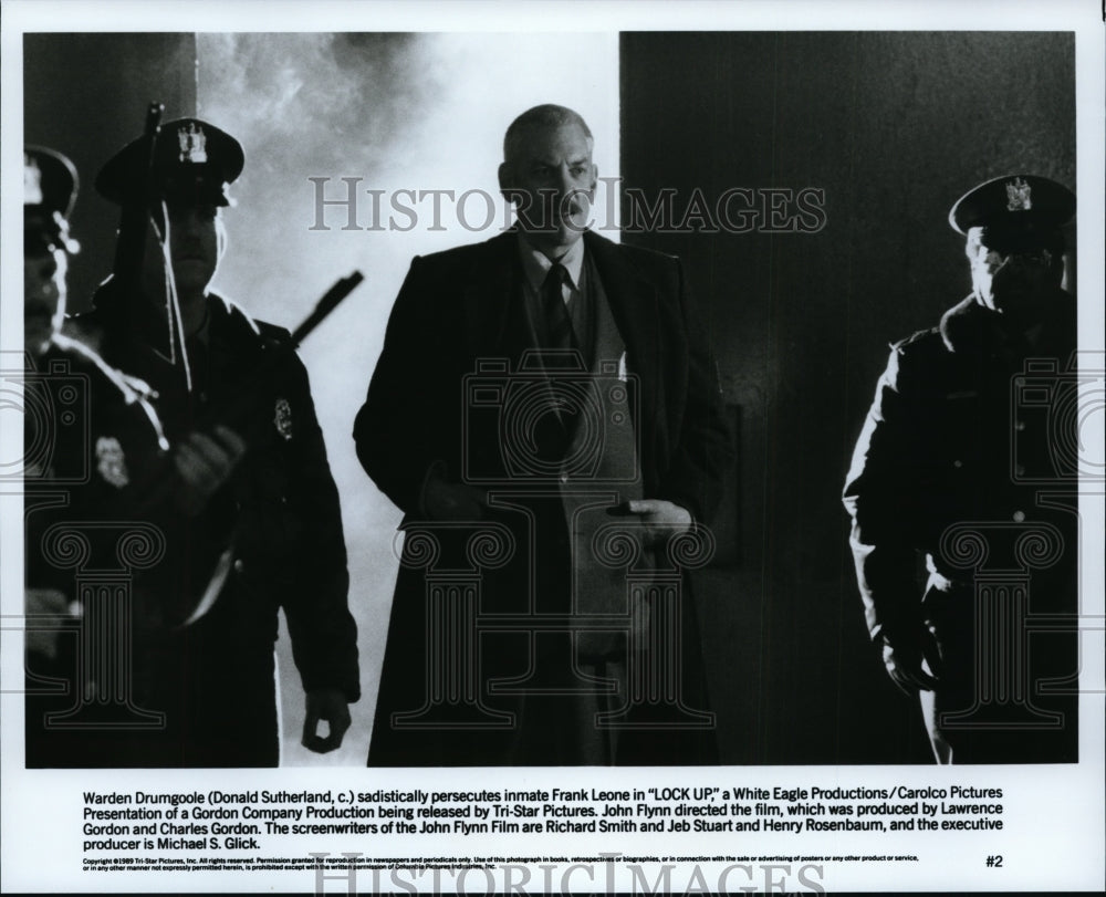 1990 Press Photo Donald Sutherland-Lock Up movie - cvp94829 - Historic Images