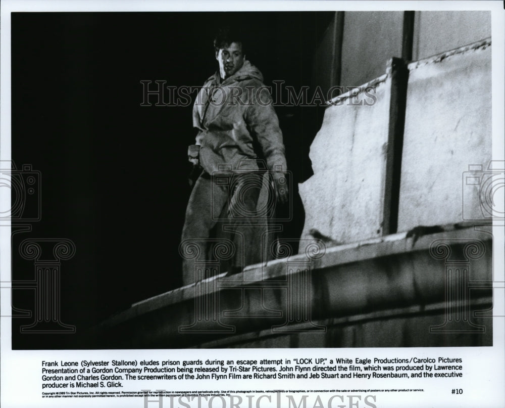 1990 Press Photo Lock Up-Sylvester Stallone - cvp94832 - Historic Images