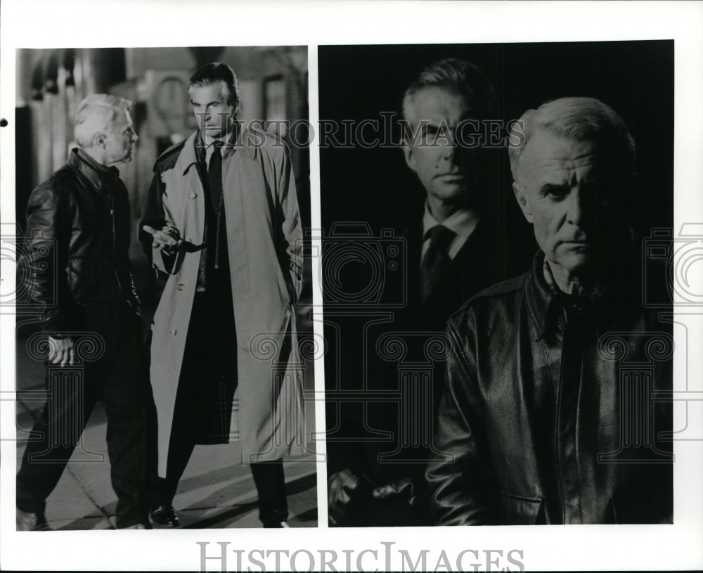 Press Photo Robert Conrad, George Hamilton-Two Fathers Return - cvp94839-Historic Images