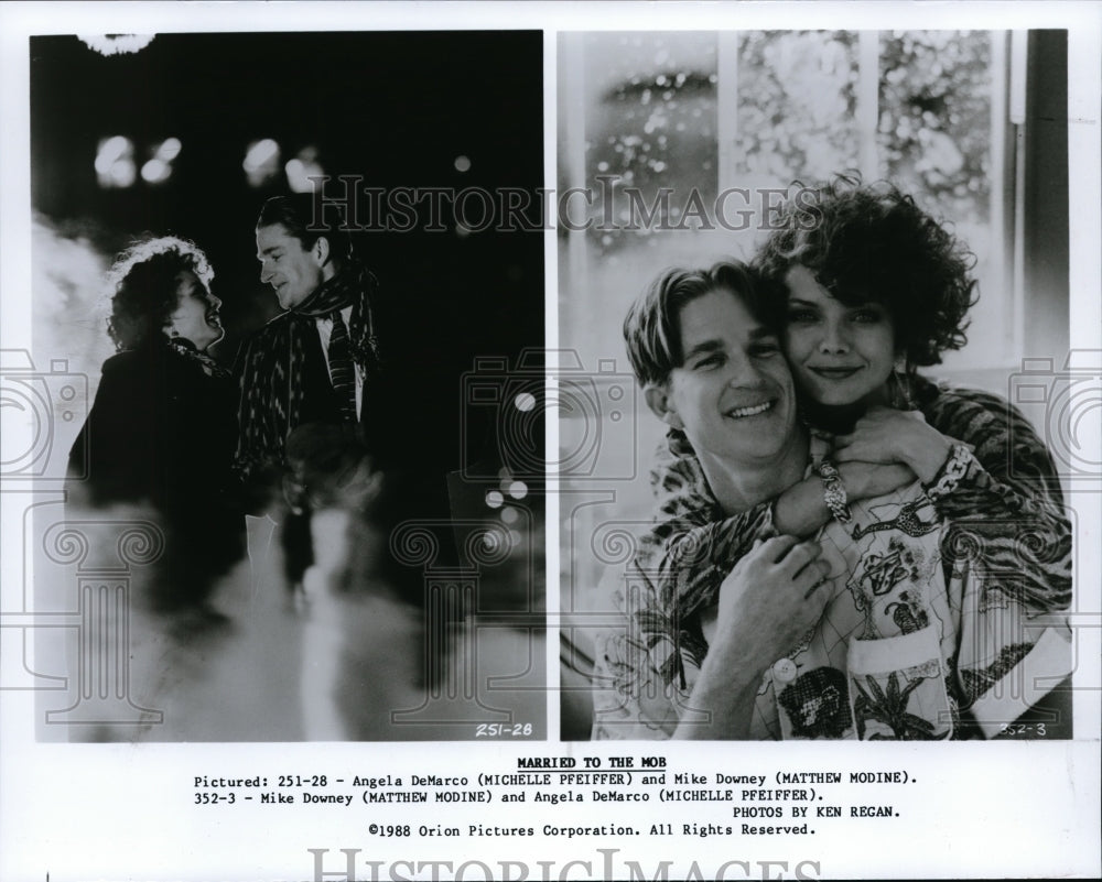 Press Photo Married To The Mob-Michelle Pfeiffer and Matthew Modine - cvp94920 - Historic Images