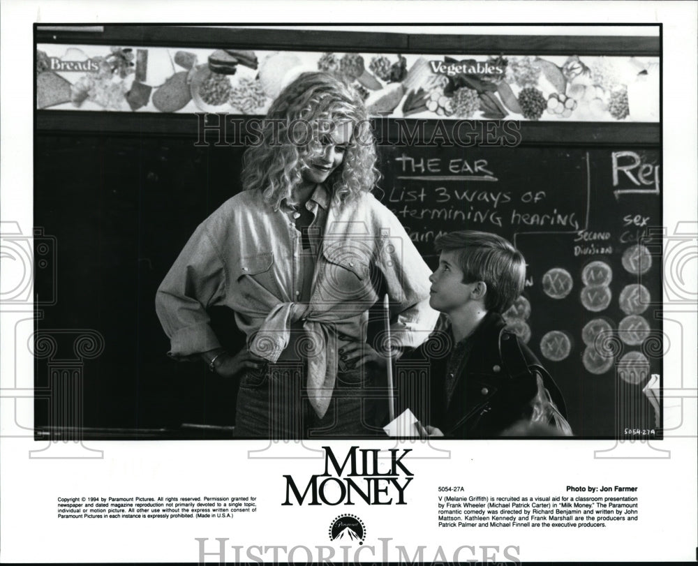1995, Milk Money-Melanie Griffith and Frank Wheeler - cvp94938 - Historic Images