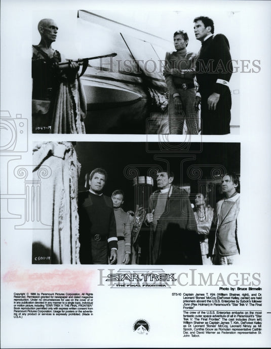 1990 Press Photo Star Trek V-The Final Frontier movie scenes - Historic Images