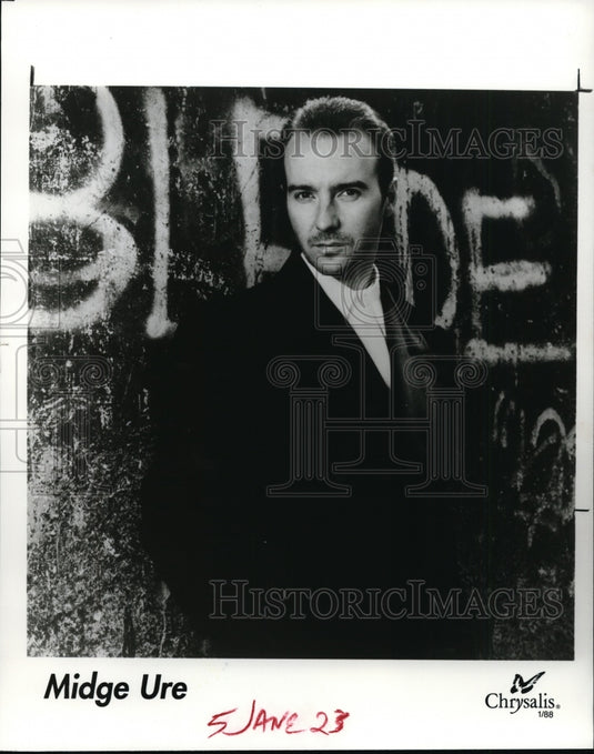 1989 Press Photo Midge Ure - cvp95058- Historic Images