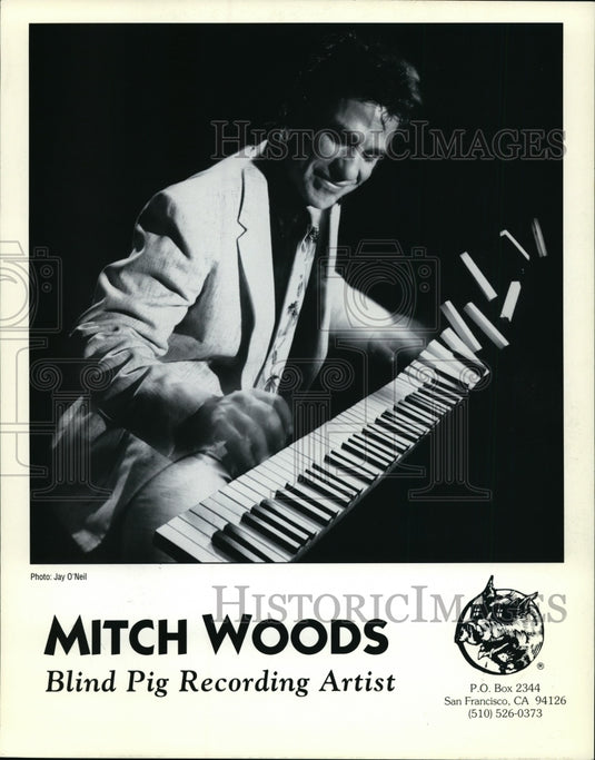 1994 Press Photo Mitch Woods, pianist - cvp95087 - Historic Images
