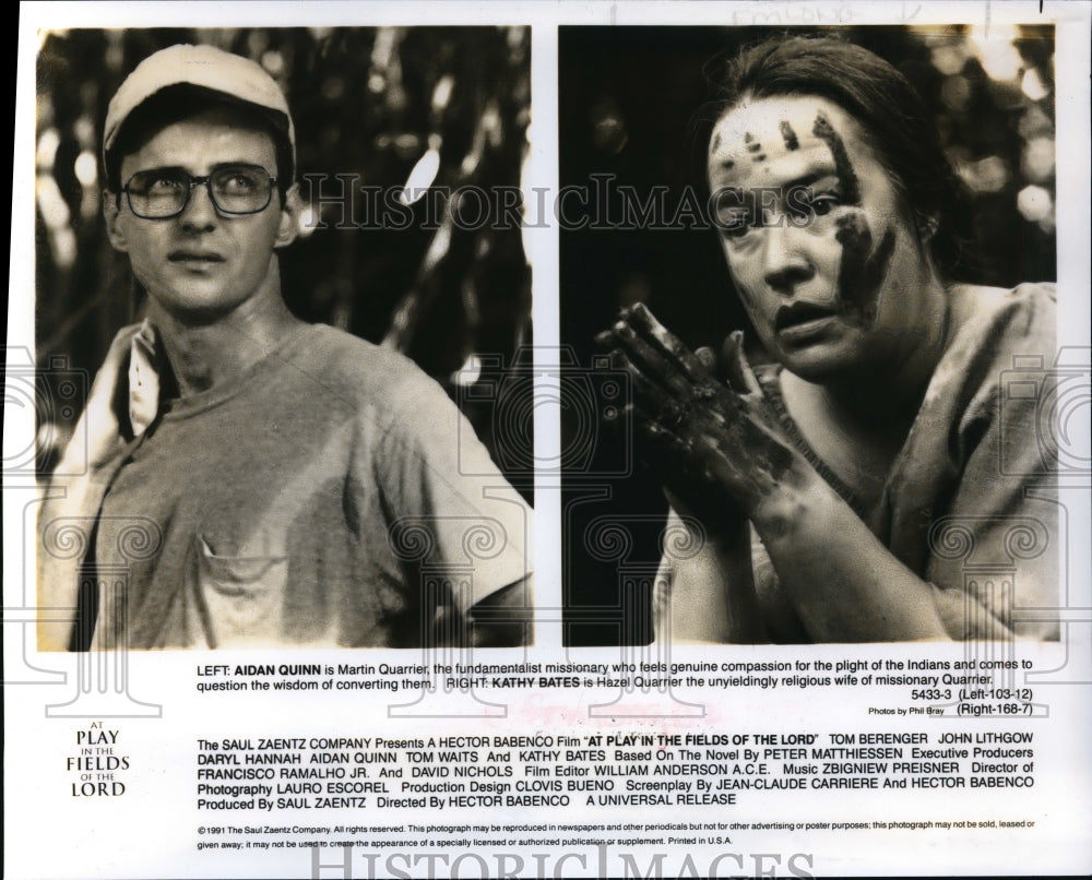 1992, Aida Quinn and Kathy Bates-At Play In The Fields Of The Lord - Historic Images