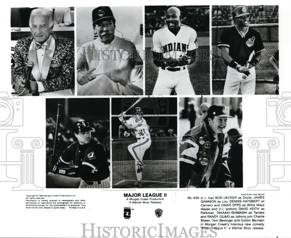 1994 Press Photo Major League II movie scenes - cvp95242 - Historic Images