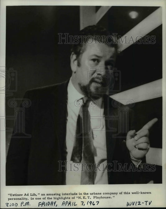 1967 Press Photo Peter Ustinov Ad Lib - cvp95402- Historic Images