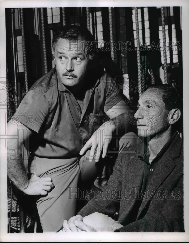 1961 Press Photo Rod Steiger and producer Ed Hotchner - cvp95676 - Historic Images